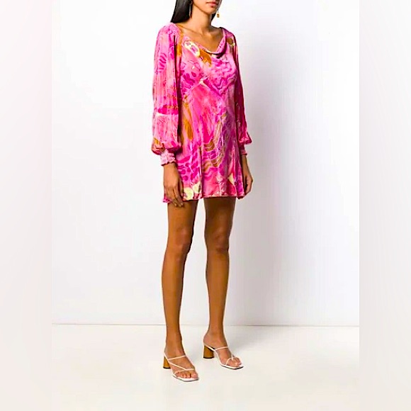 Rixo Mary Psychedelic-Butterfly Dress